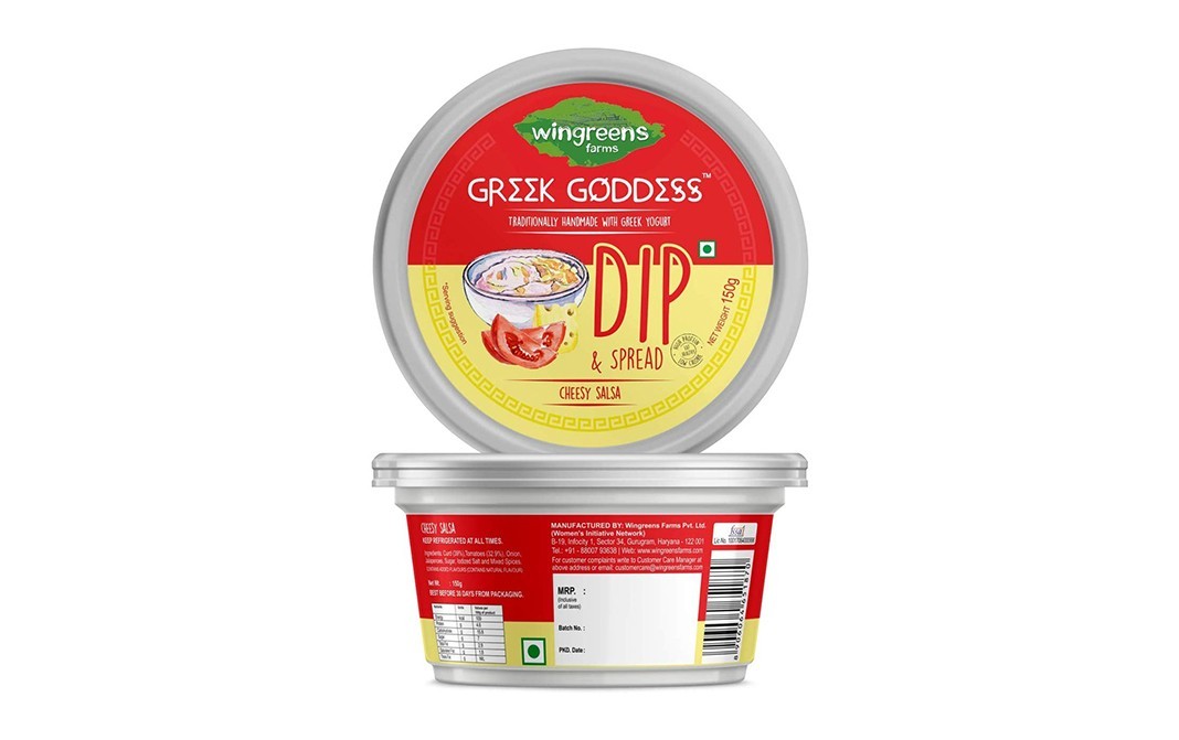 Wingreens Farms Greek Goddess Dip & Spread Cheesy Salsa   Cup  150 grams